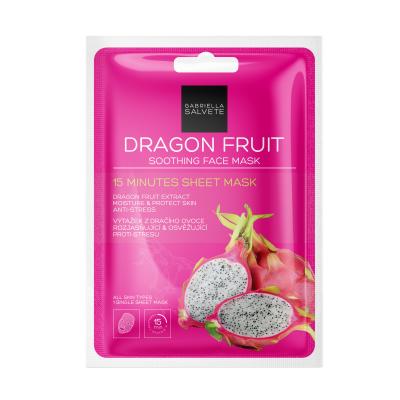 Gabriella Salvete 15 Minutes Sheet Mask Pleťová maska pre ženy 1 ks Odtieň Dragon Fruit