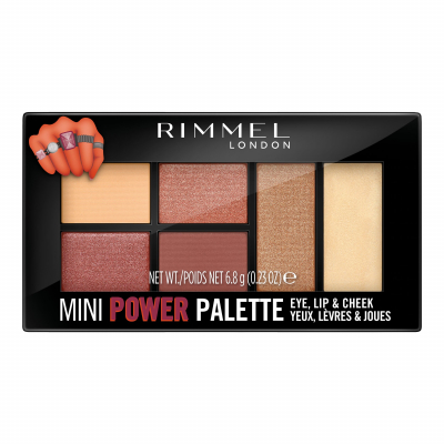Rimmel London Mini Power Palette Kontúrovacia paletky pre ženy 6,8 g Odtieň 006 Fierce