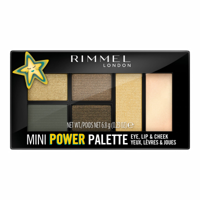 Rimmel London Mini Power Palette Kontúrovacia paletky pre ženy 6,8 g Odtieň 005 Boss Babe