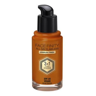Max Factor Facefinity All Day Flawless SPF20 Make-up pre ženy 30 ml Odtieň W100 Cocoa
