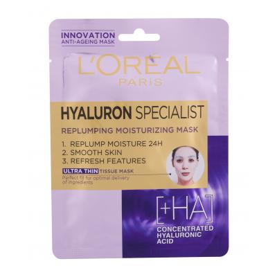 L&#039;Oréal Paris Hyaluron Specialist Replumping Moisturizing Pleťová maska pre ženy 1 ks