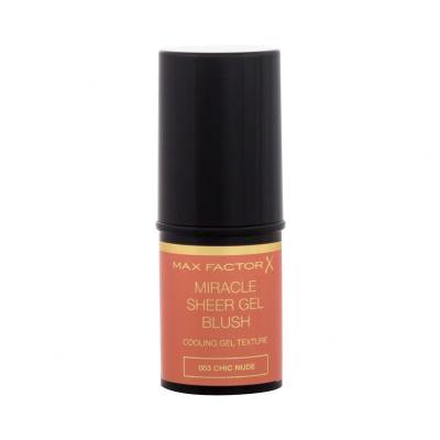 Max Factor Miracle Sheer Lícenka pre ženy 8 g Odtieň 003 Chic Nude