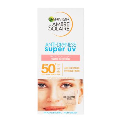 Garnier Ambre Solaire Sensitive Advanced SPF50+ Opaľovací prípravok na tvár 50 ml