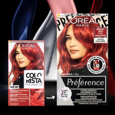 L&#039;Oréal Paris Colorista Permanent Gel Farba na vlasy pre ženy 60 ml Odtieň Bright Red