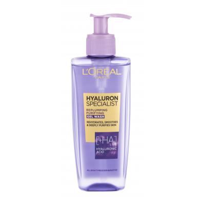 L'Oréal Paris Hyaluron Specialist Replumping Purifying Gel Wash Čistiaci gél pre ženy 200 ml