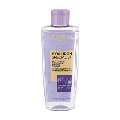 L'Oréal Paris Hyaluron Specialist Replumping Smoothing Toner Pleťová voda a sprej pre ženy 200 ml