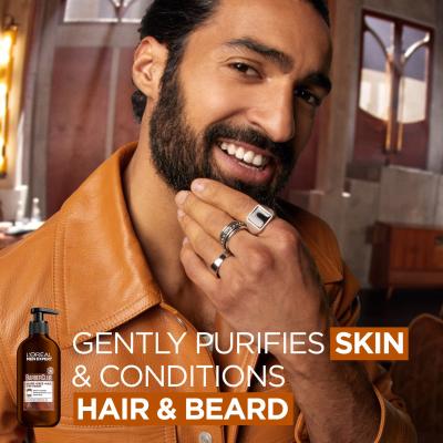 L&#039;Oréal Paris Men Expert Barber Club Beard, Face &amp; Hair Wash Šampón na fúzy pre mužov 200 ml