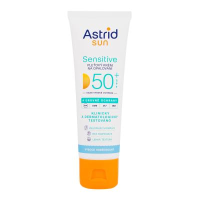 Astrid Sun Sensitive Face Cream SPF50+ Opaľovací prípravok na tvár 50 ml