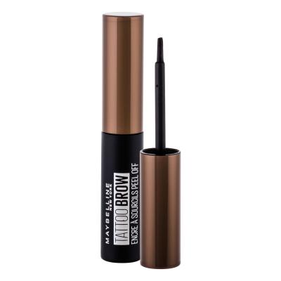 Maybelline Tattoo Brow Farba na obočie pre ženy 4,6 g Odtieň Chocolate Brown poškodená krabička