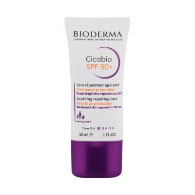 BIODERMA Cicabio Soothing Repairing Care SPF50+ Denný pleťový krém 30 ml