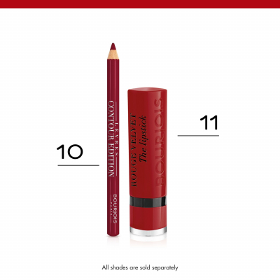 BOURJOIS Paris Contour Edition Ceruzka na pery pre ženy 1,14 g Odtieň 10 Bordeaux Line