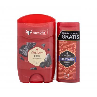 Old Spice Rock Antiperspirant & Deodorant Darčeková kazeta deostick 50 ml + sprchovací gél Captain 50 ml