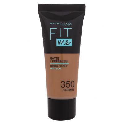 Maybelline Fit Me! Matte + Poreless Make-up pre ženy 30 ml Odtieň 350 Caramel
