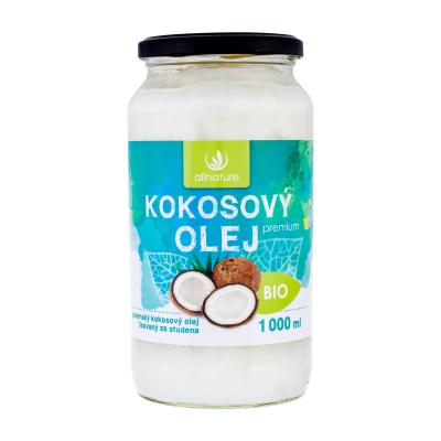 Allnature Premium Bio Coconut Oil Prípravok pre zdravie 1000 ml