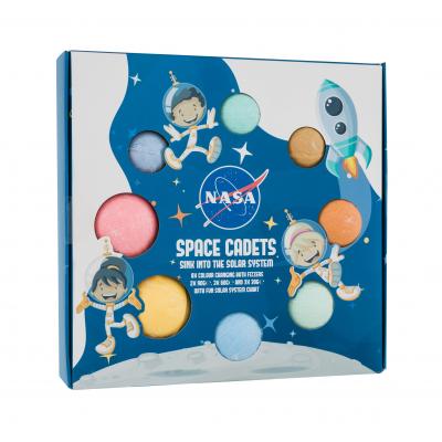 NASA Space Cadets Bath Fizzers Kit Darčeková kazeta bomba do kúpeľa 2 x 90 g + bomba do kúpeľa 3 x 60 g + bomba do kúpeľa 3 x 30 g