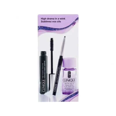 Clinique High Impact Favourites Darčeková kazeta špirála High Impact 7 ml + odličovač Take The Day Off Makeup Remover 30 ml + ceruzka na oči Quickliner 14 g Intense Black