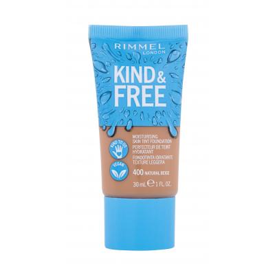 Rimmel London Kind & Free Skin Tint Foundation Make-up pre ženy 30 ml Odtieň 400 Natural Beige