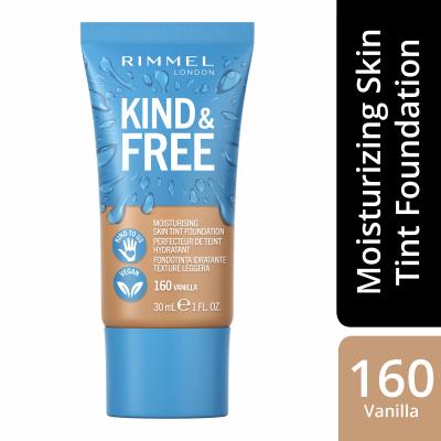 Rimmel London Kind &amp; Free Skin Tint Foundation Make-up pre ženy 30 ml Odtieň 160 Vanilla