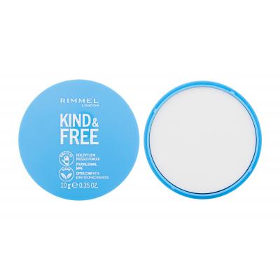 Rimmel London Kind & Free Healthy Look Pressed Powder Púder pre ženy 10 g Odtieň 01 Translucent