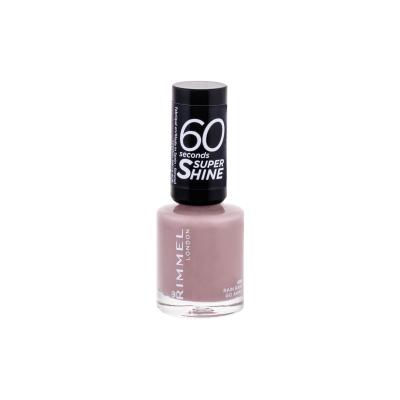 Rimmel London 60 Seconds Super Shine Lak na nechty pre ženy 8 ml Odtieň 498 Rain Rain Go Away