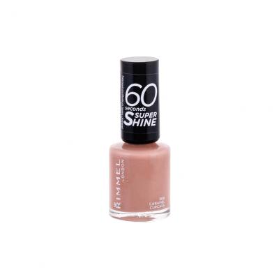 Rimmel London 60 Seconds Super Shine Lak na nechty pre ženy 8 ml Odtieň 500 Caramel Cupcake