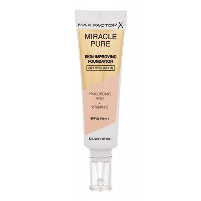 Max Factor Miracle Pure Skin-Improving Foundation SPF30 Make-up pre ženy 30 ml Odtieň 32 Light Beige