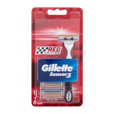 Gillette Sensor3 Red Edition Holiaci strojček pre mužov Set