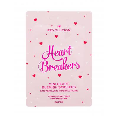 I Heart Revolution Heartbreakers Mini Blemish Stickers Lokálna starostlivosť pre ženy 36 ks