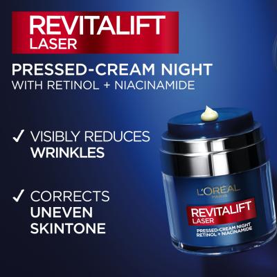 L&#039;Oréal Paris Revitalift Laser Pressed-Cream Night Nočný pleťový krém pre ženy 50 ml