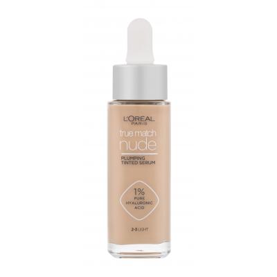 L'Oréal Paris True Match Nude Plumping Tinted Serum Make-up pre ženy 30 ml Odtieň 2-3 Light