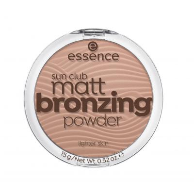 Essence Sun Club Matt Bronzing Powder Bronzer pre ženy 15 g Odtieň 01 Natural