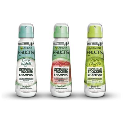 Garnier Fructis Yuzu Lemon Invisible Dry Shampoo Suchý šampón pre ženy 100 ml
