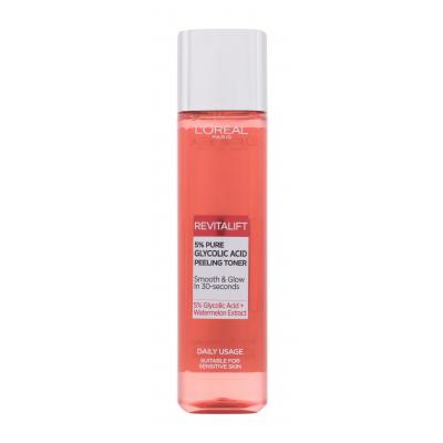 L'Oréal Paris Revitalift 5% Pure Glycolic Acid Peeling Toner Pleťová voda a sprej pre ženy 180 ml