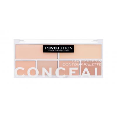 Revolution Relove Conceal Me Concealer & Contour Palette Kontúrovacia paletky pre ženy 11,2 g Odtieň Fair