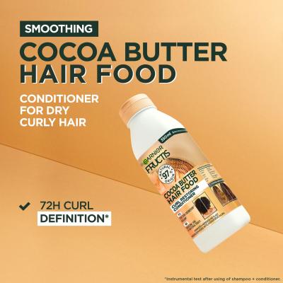 Garnier Fructis Hair Food Cocoa Butter Smoothing Conditioner Kondicionér pre ženy 350 ml