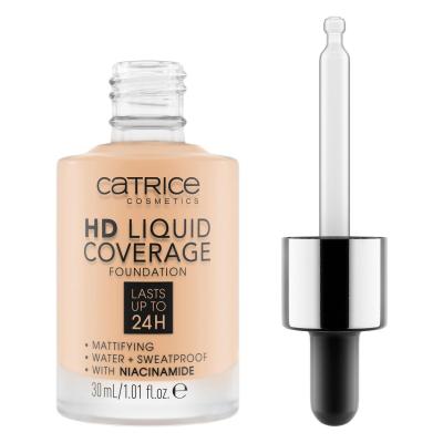 Catrice HD Liquid Coverage 24H Make-up pre ženy 30 ml Odtieň 005 Ivory Beige