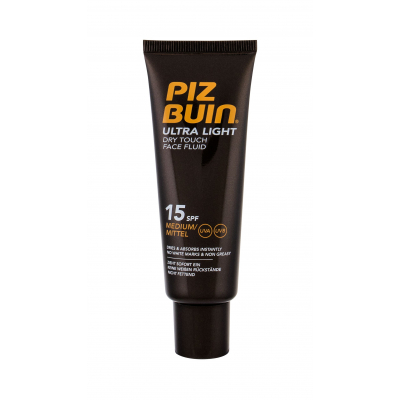 PIZ BUIN Ultra Light Dry Touch Face Fluid SPF15 Opaľovací prípravok na tvár 50 ml