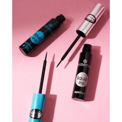 Essence Liquid Ink Eyeliner Waterproof Očná linka pre ženy 3 ml Odtieň Black