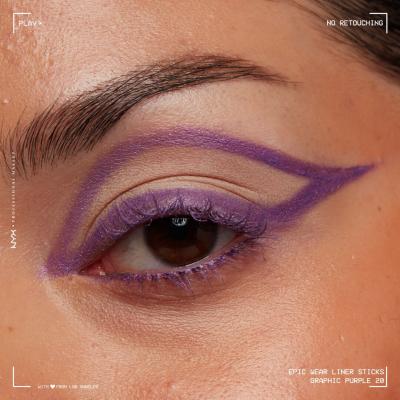 NYX Professional Makeup Epic Wear Liner Stick Ceruzka na oči pre ženy 1,21 g Odtieň 20 Gaphic Purple