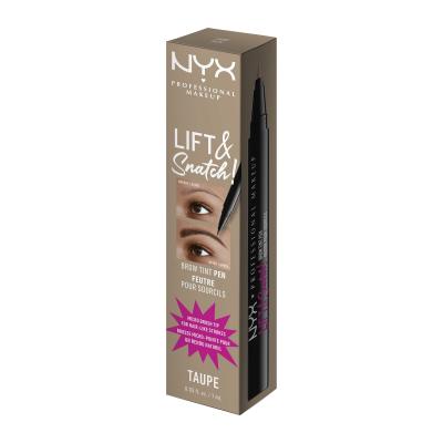NYX Professional Makeup Lift &amp; Snatch! Ceruzka na obočie pre ženy 1 ml Odtieň 03 Taupe