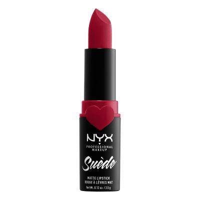 NYX Professional Makeup Suède Matte Lipstick Rúž pre ženy 3,5 g Odtieň 09 Spicy