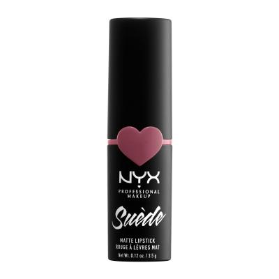 NYX Professional Makeup Suède Matte Lipstick Rúž pre ženy 3,5 g Odtieň 28 Soft Spoken