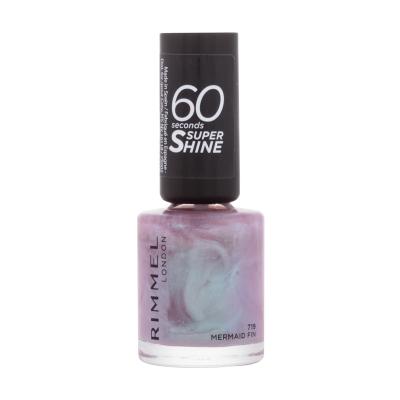 Rimmel London 60 Seconds Super Shine Lak na nechty pre ženy 8 ml Odtieň 719 Mermaid Fin