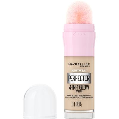 Maybelline Instant Anti-Age Perfector 4-In-1 Glow Make-up pre ženy 20 ml Odtieň 01 Light