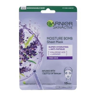 Garnier SkinActive Moisture Bomb Super Hydrating + Anti-Fatigue Pleťová maska pre ženy 1 ks