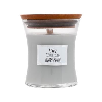 WoodWick Lavender & Cedar Vonná sviečka 85 g