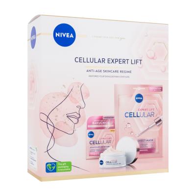 Nivea Cellular Expert Lift Darčeková kazeta denný pleťový krém Cellular Expert Lift 50 ml + textilná pleťová maska Cellular Expert Lift 1 ks