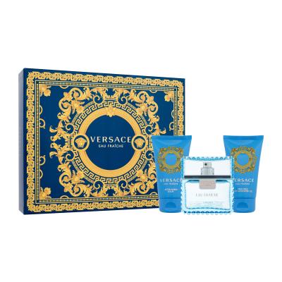 Versace Man Eau Fraiche SET1 Darčeková kazeta toaletná voda 50 ml + sprchovací gél 50 ml + balzam po holení 50 ml