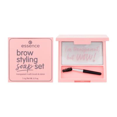 Essence Brow Styling Soap Set Gél a pomáda na obočie pre ženy 3,4 g Odtieň Transparent