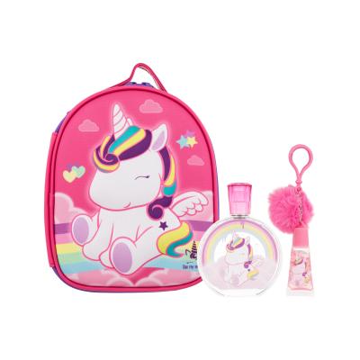 Eau My Unicorn Eau My Unicorn Set Darčeková kazeta toaletná voda 100 ml + lesk na pery 7 ml + prívesok na kľúče + kozmetická taštička